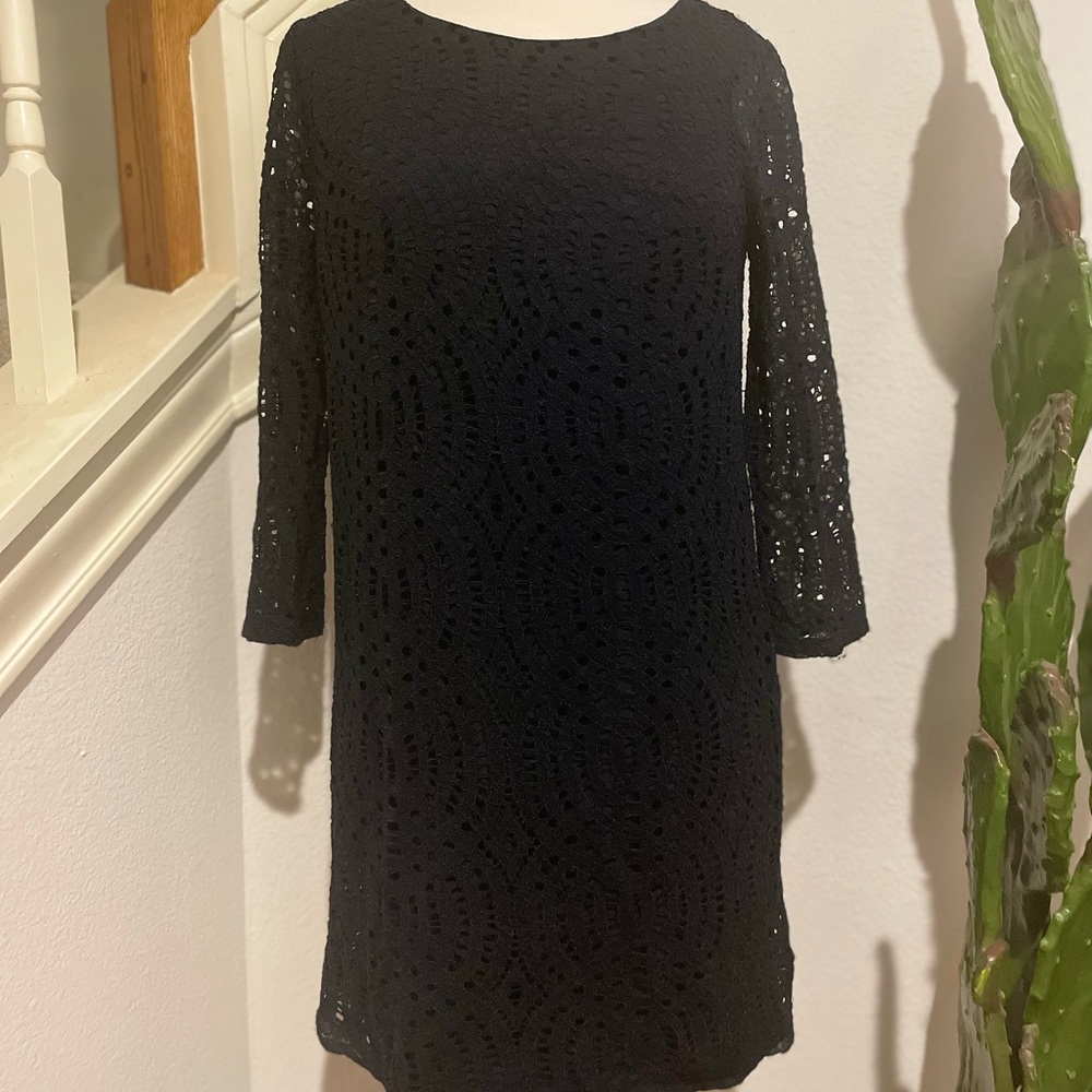 J Crew 3/4 Sleeve Shift Dress Size 6